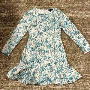 Banana Republic Grey Floral Dress
